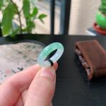 飘绿素面戒圈